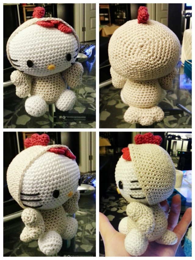 hello kitty chicken plush