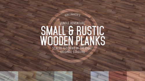 peacemaker-ic:Small & Rustic Wooden Planks - Scaled Jungle...