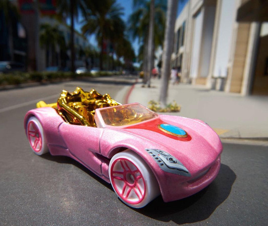 Retro Nintendo — Princess Peach Hot Wheels Car