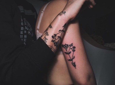 flower tattoo girl tumblr