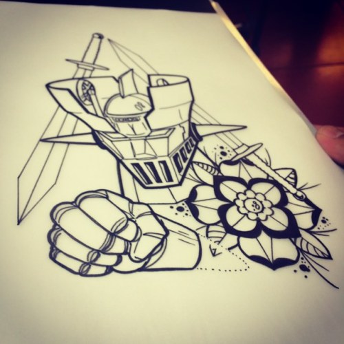 now the turn of mazinger z design by @ivaniglesias_art #mazinger...