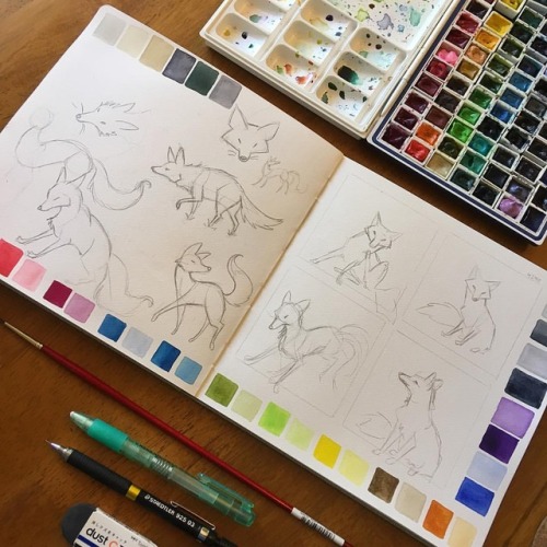 Back to sketchbookin’ after about a week out of the...