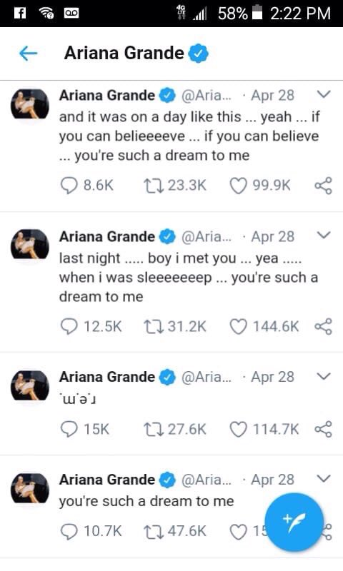 Golden Truth Singeractress Ariana Grande Posted Some