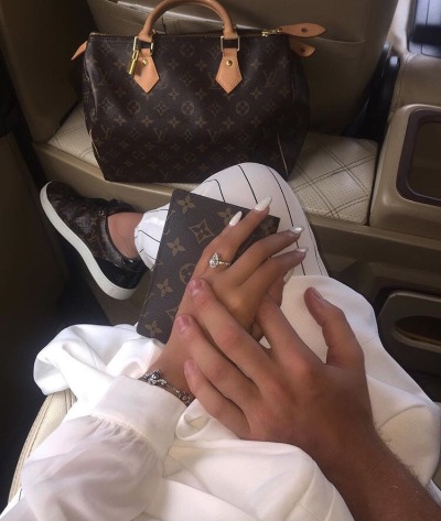 Baddie Popular Instagram Baddie Louis Vuitton Nails Coffin - Nail and Manicure Trends