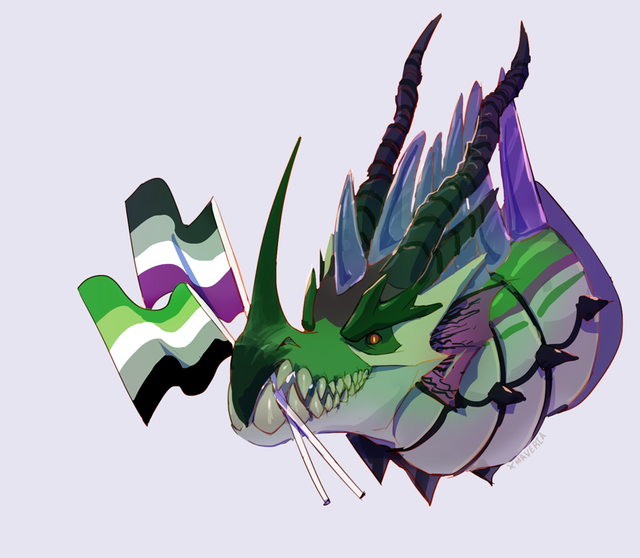 Your Local Aroace Dragon Here For Pride Happy Mav S Art Blog