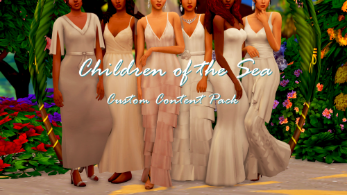 Here it finally is! My beach wedding themed cc pack!!Â