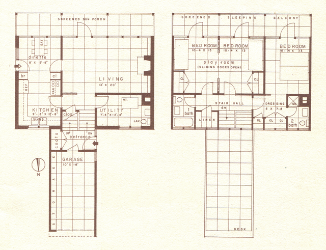 United States, 1948: A “Module” House A clean,... - Vintage Home Plans
