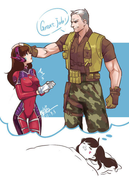 Soldier-76 encourages D.Va