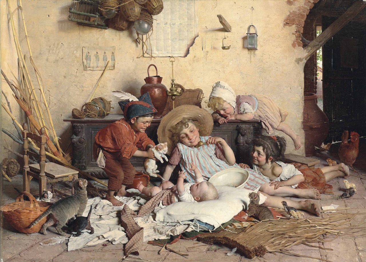 robert-hadley:
“ Gaetano Chierici ( 1838-1920 ) - Gioie infantili
Source: christie’s.com
”