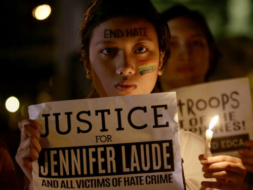 asianlezx:bimb3tte:On Oct. 15, Jennifer Laude, a transgender...