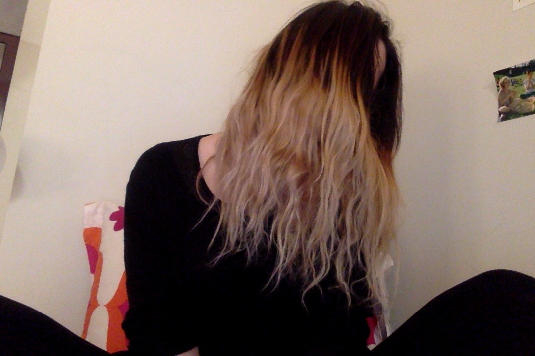 My Little Pony Hair Dark Brown White Ombre Bleached 2x With