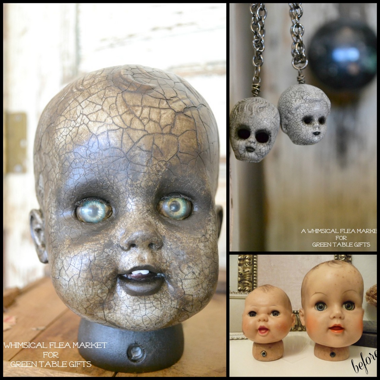 halloween doll heads