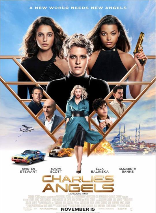 Charlie's Angels (Naomi Scott, Ella Balinska, Kristen Stewart, Elizabeth Banks) via...