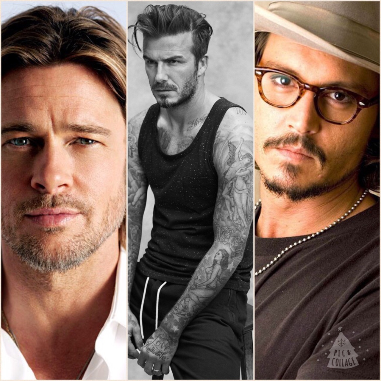 M F K — Brad Pitt David Beckham Johnny Depp