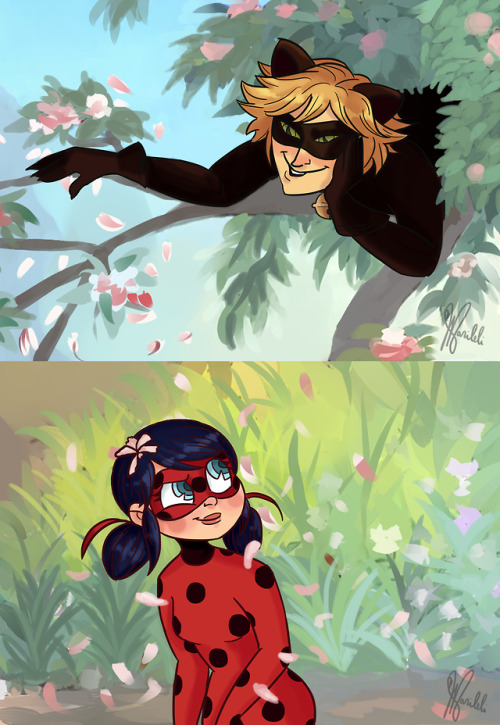 marileli:50. Chat Noir the alley catLadybug: Why, monsieur,...