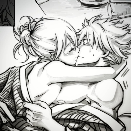 Natsu And Lucy Kiss Fanart.