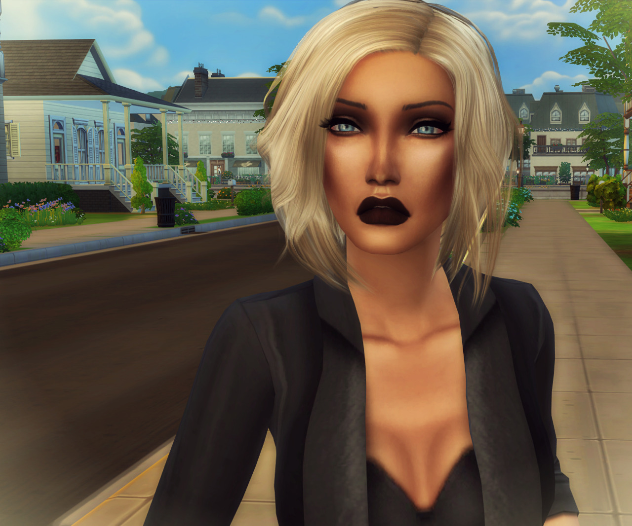 Sims 4 Long Hair Covering One Eye Scapesop 5515