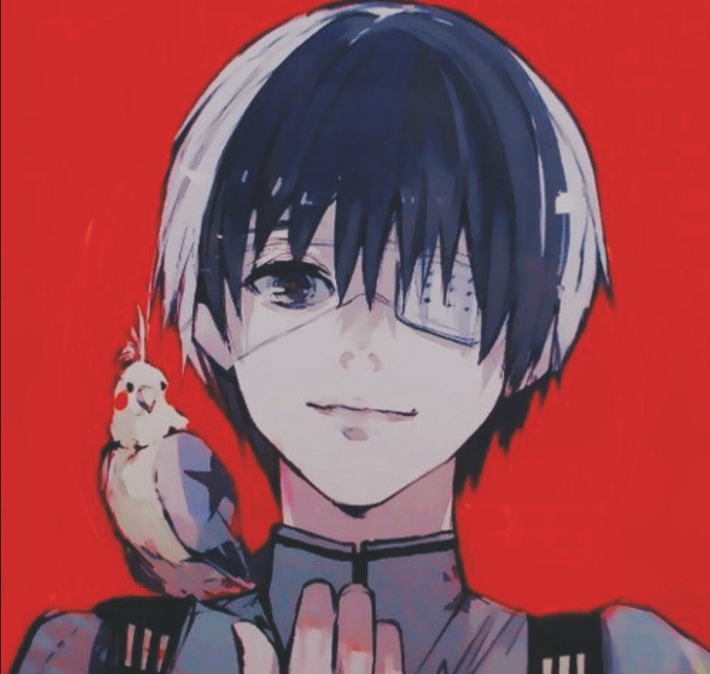 .ICONS. — An edited Kaneki Ken pfp. I have this one filter...