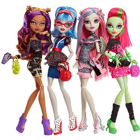 Monster High Doll Collector • twxla: 4 Pack #1: Fully articulated dolls ...