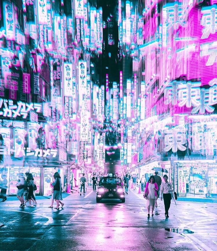 ZEN in TECHNICOLOR (Rain and neon lights in Tokyo (photo by Steve Roe))