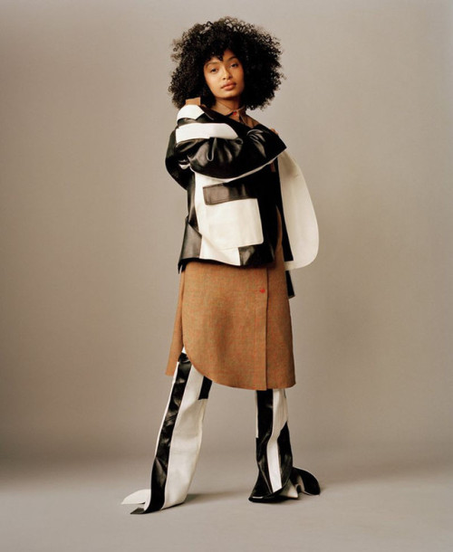 Editorials. Yara Shahidi for British Vogue.  Images by Scott...