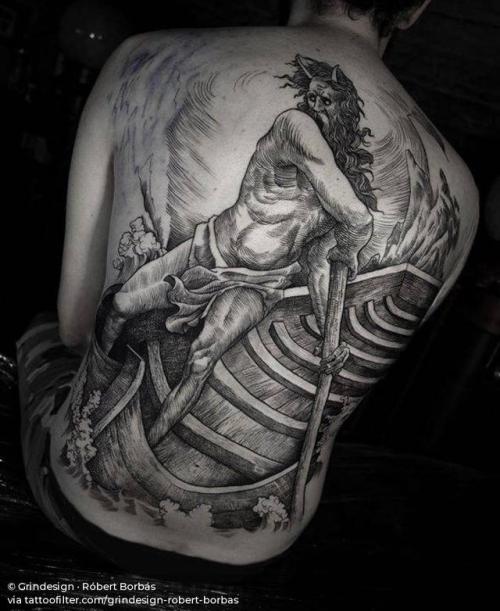 Tattoo uploaded by Xavier  Charon ferryman of Hades tattoo by Lesya  Kovalchuk LesyaKovalchuk blackwork mythology hades ferryman greek   Tattoodo