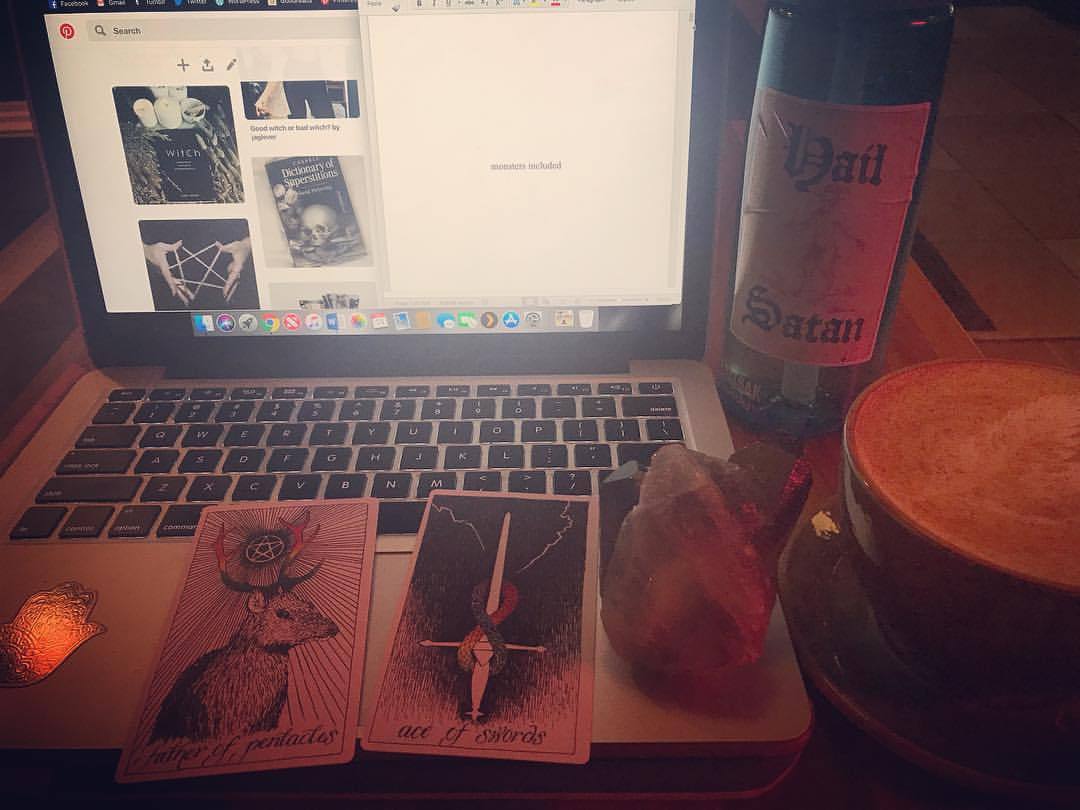 I am so close to hitting a milestone with sister witches, so I decided to snuggle up at one of my favorite spots and do a reading for the first time ever for these characters. . Theodore. Father of pentacles. Ambition. Henley. Ace of swords. The...