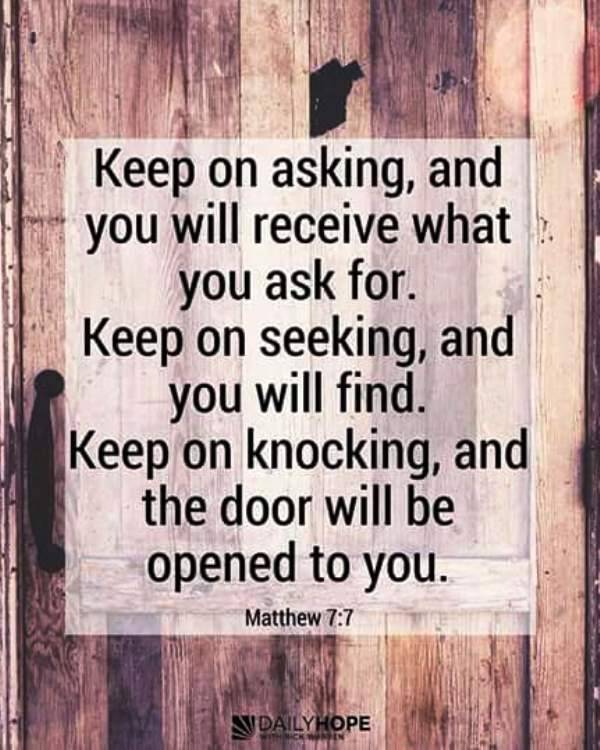 The Living Effective Prayer Matthew 7 7 Nlt Keep On