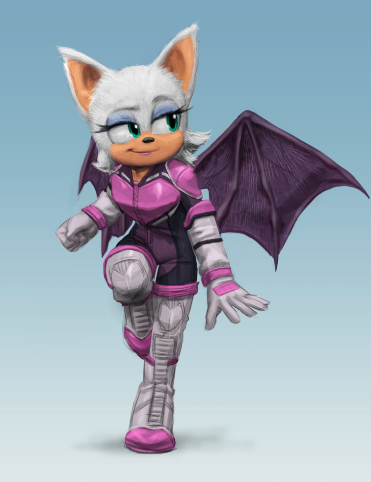 rouge the bat figurine