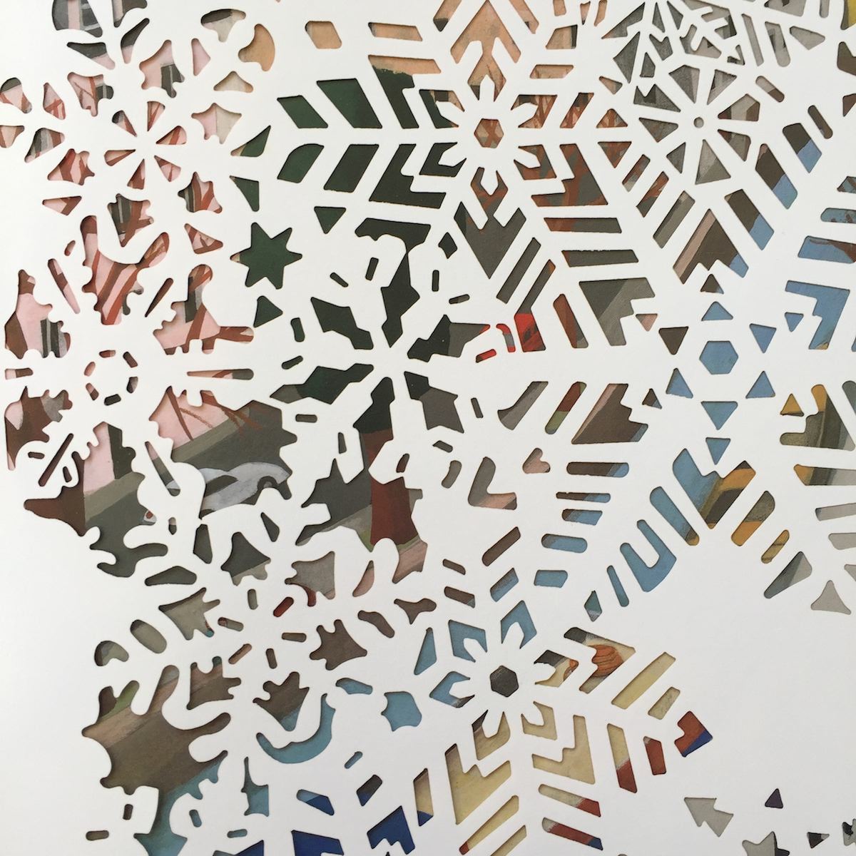 snowflake in inkdrop snowflake in inkdrop