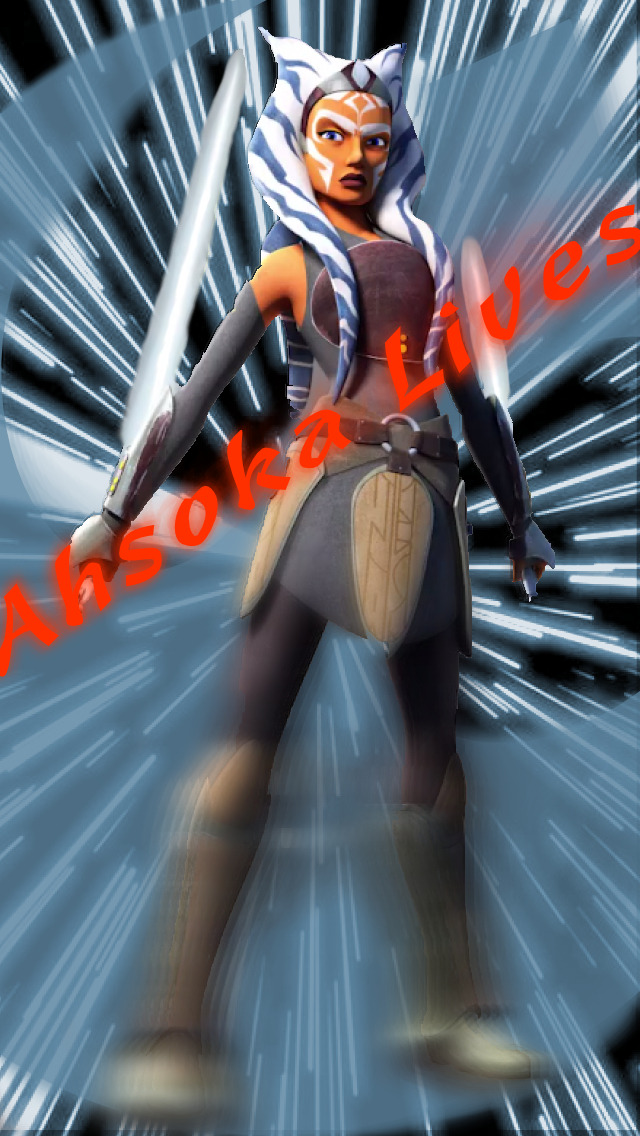 Ace Of Swords Ahsoka Tano Star Wars Rebels Iphone Wallpaper