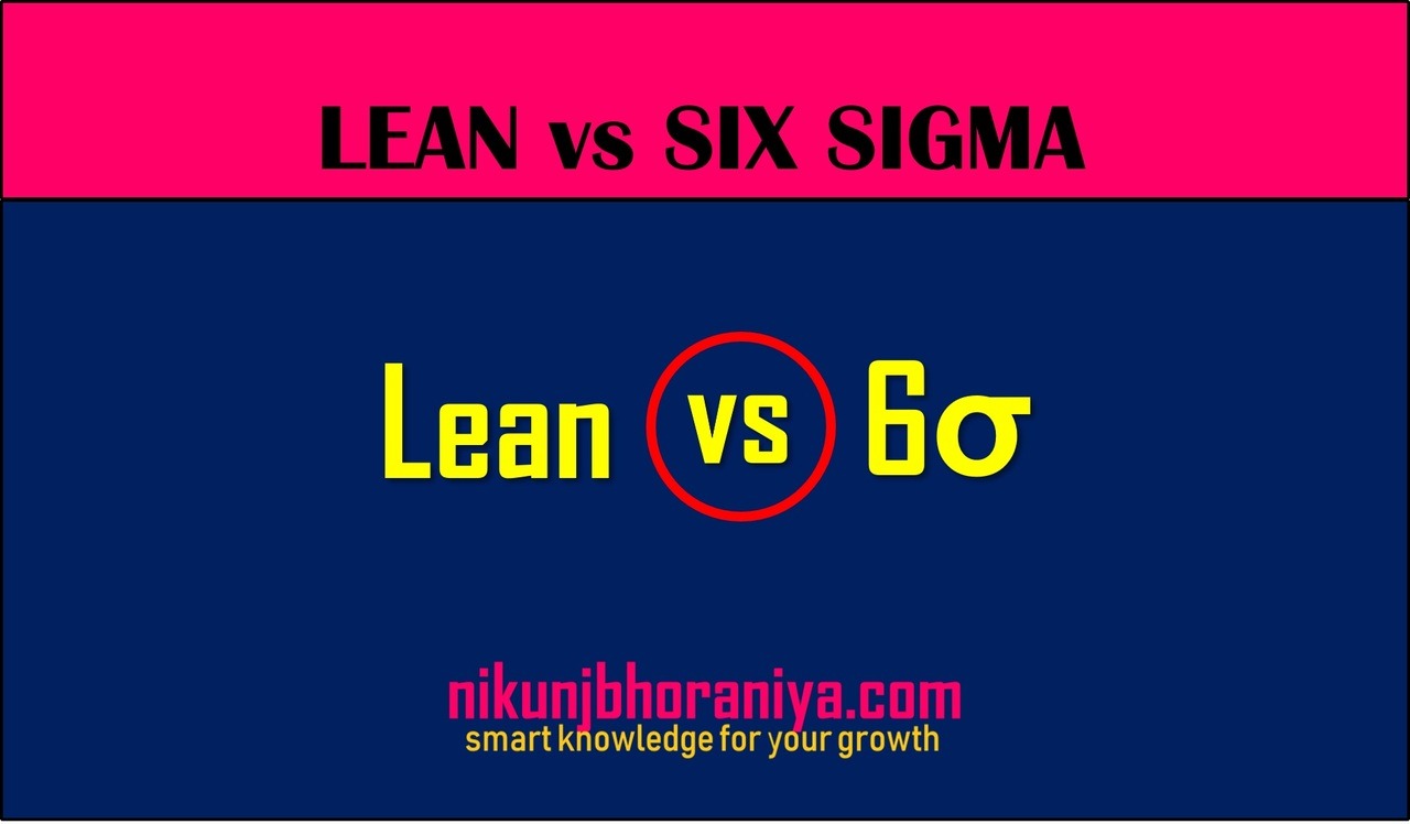 differences between lean and six sigma