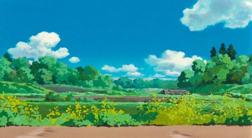 ghibli-collector:Cloud Strewn Skies Of My Neighbor Totoro -...