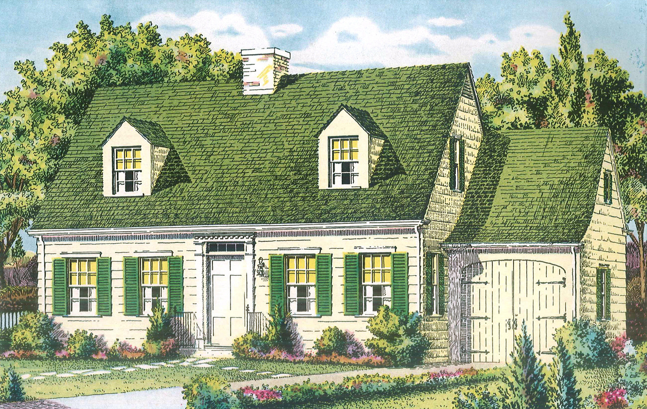 United States, C. 1935: No. 778-B A Cape Cod... - Vintage Home Plans