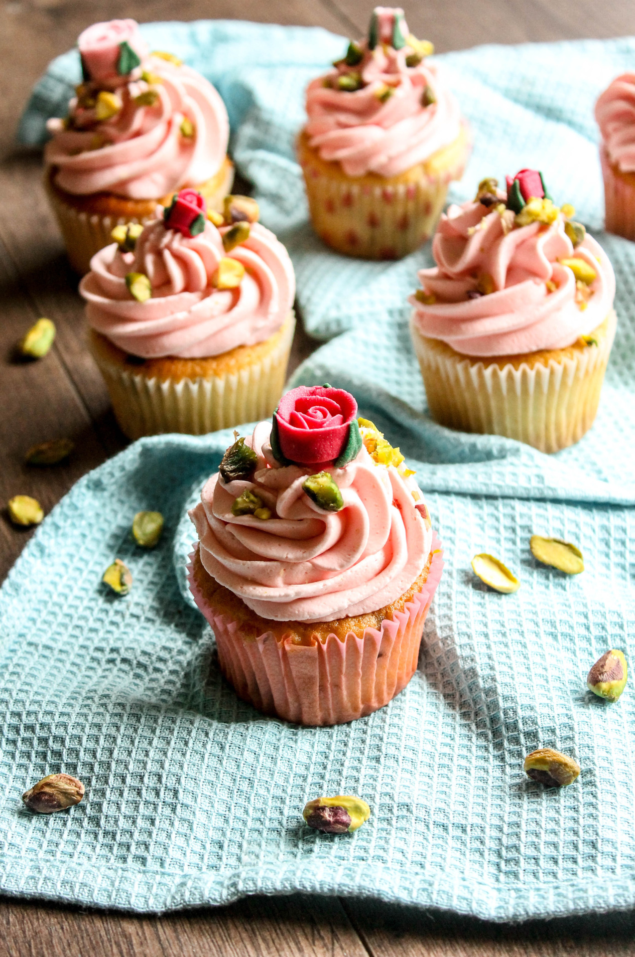 Rose and Pistachio Cupcakes - just your average everyday food blog