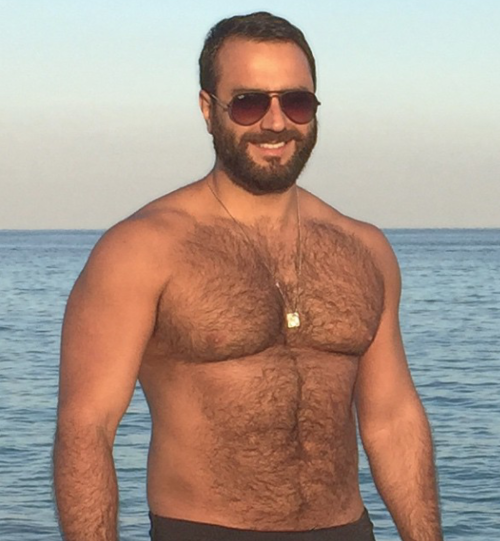 hairy chest - sexy muscle - mature men