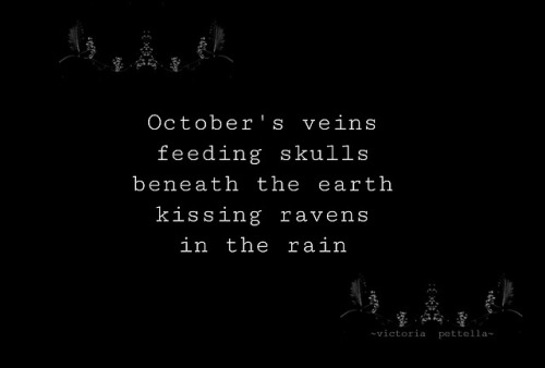 October’s veins~victoria pettella