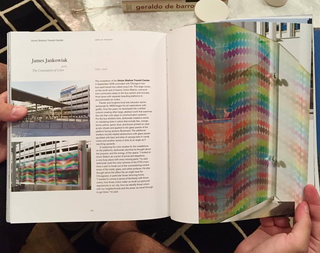 Found out I’m in this book today, celebrating public art on the CTA (not the kind we did in the 80s) photography by @a