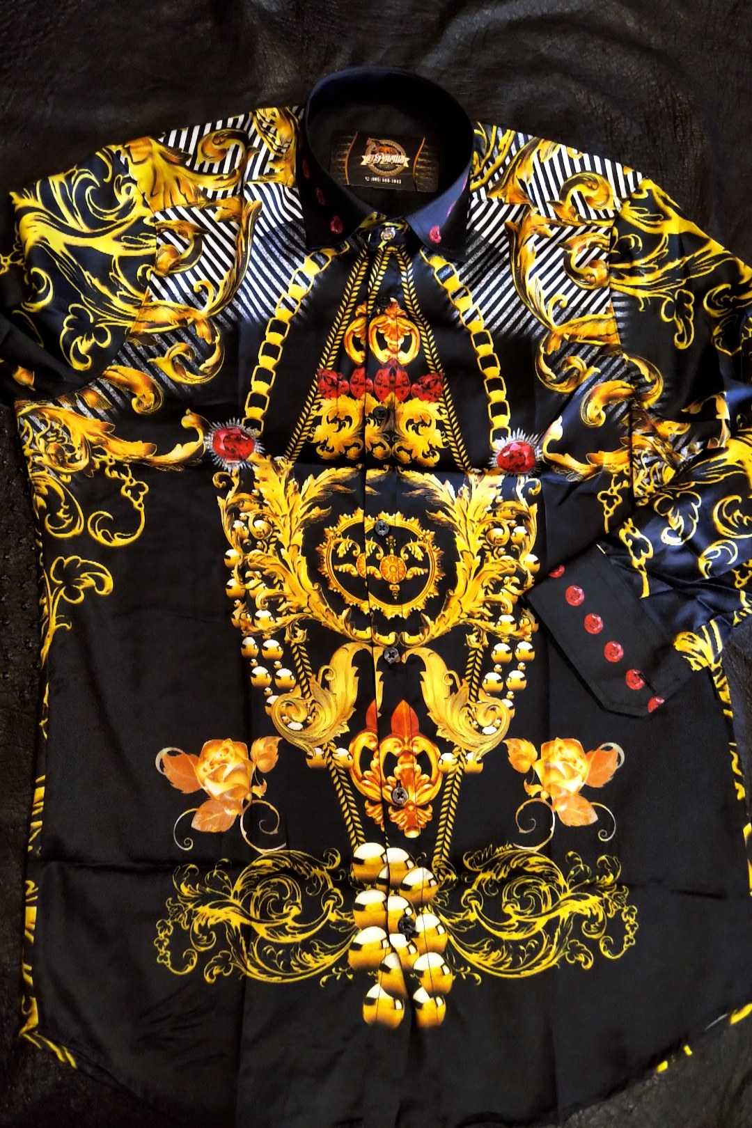 camisa estilo versace