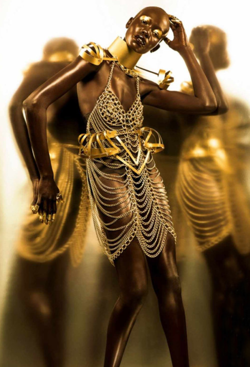 vmagazine:‘Golden Goddess’ - model: Mari Agory - photographer:...