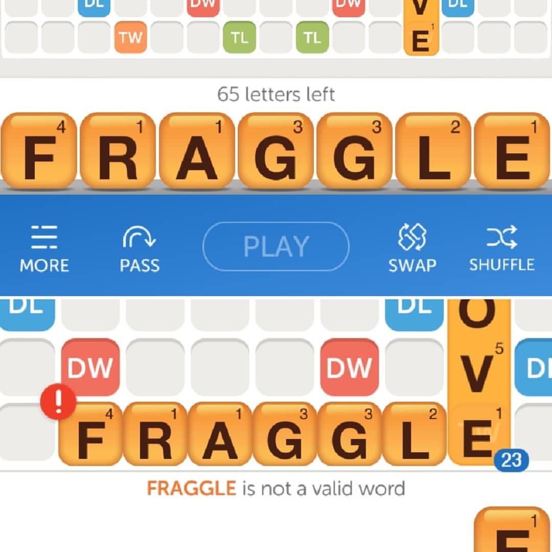 My Moments in Time — Was very excited about my 7 letter word on Words...