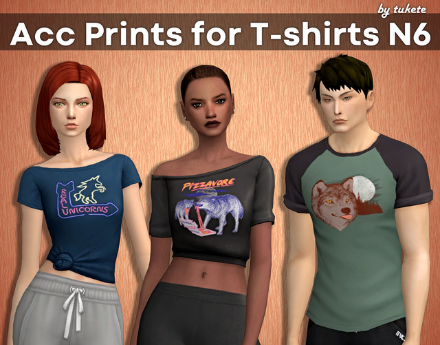 Maxis Match Sims 4 Content — tukete: Acc Prints for T-shirts Part 6 This...