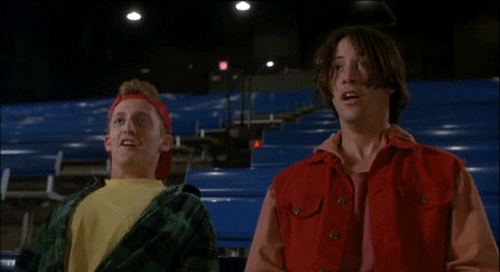 Image result for make gifs motion images of bill and teds bogus journey