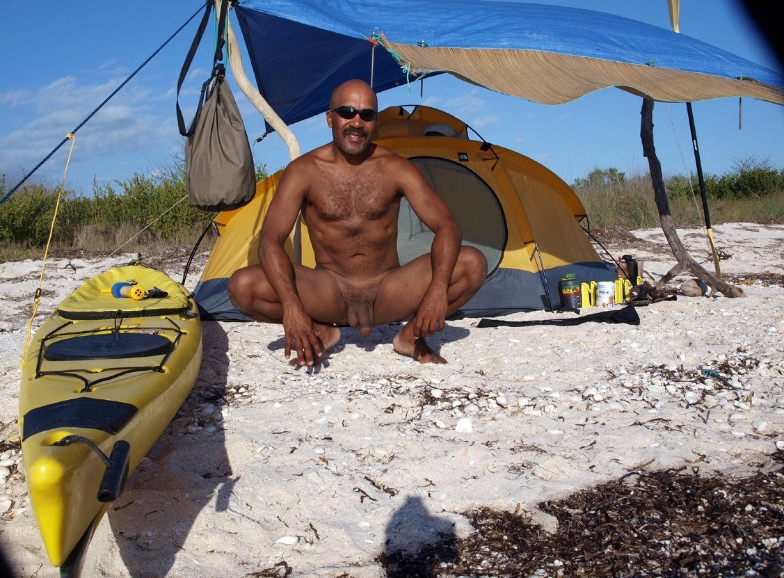 Happiness is paddling to an uninhabited beach where you’re free to set up your tent and spread out fully to soak up the warm sunshine. Reblog if naked camping floats your boat.
For more pix, tales, and discussions with other naked camping guys, join...