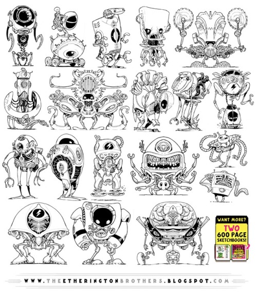 etheringtonbrothers:Today’s reference is this set of ROBOTS!...