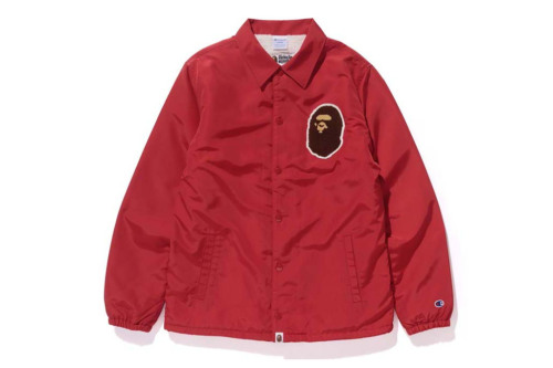 bape x champion coach jacket