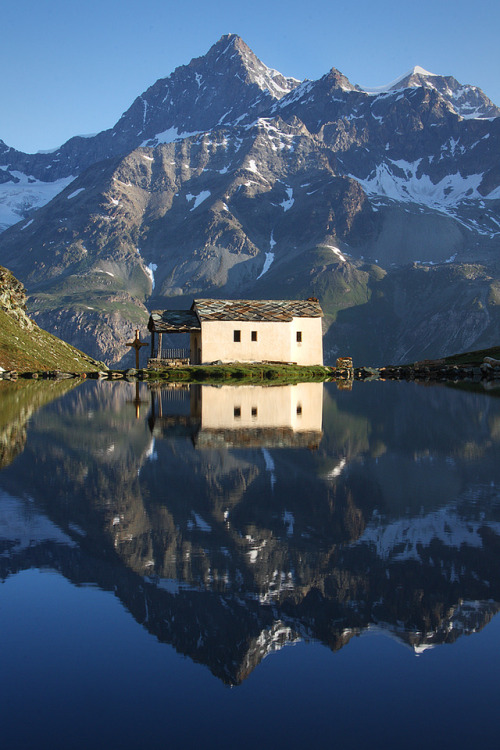 unboxingearth:Church in Schwarzsee, Switzerland | by Jeff Pang