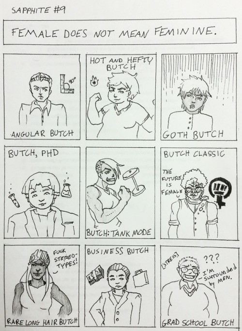 sapphitecomic:[Love All Butch.]Author’s Note: This is...