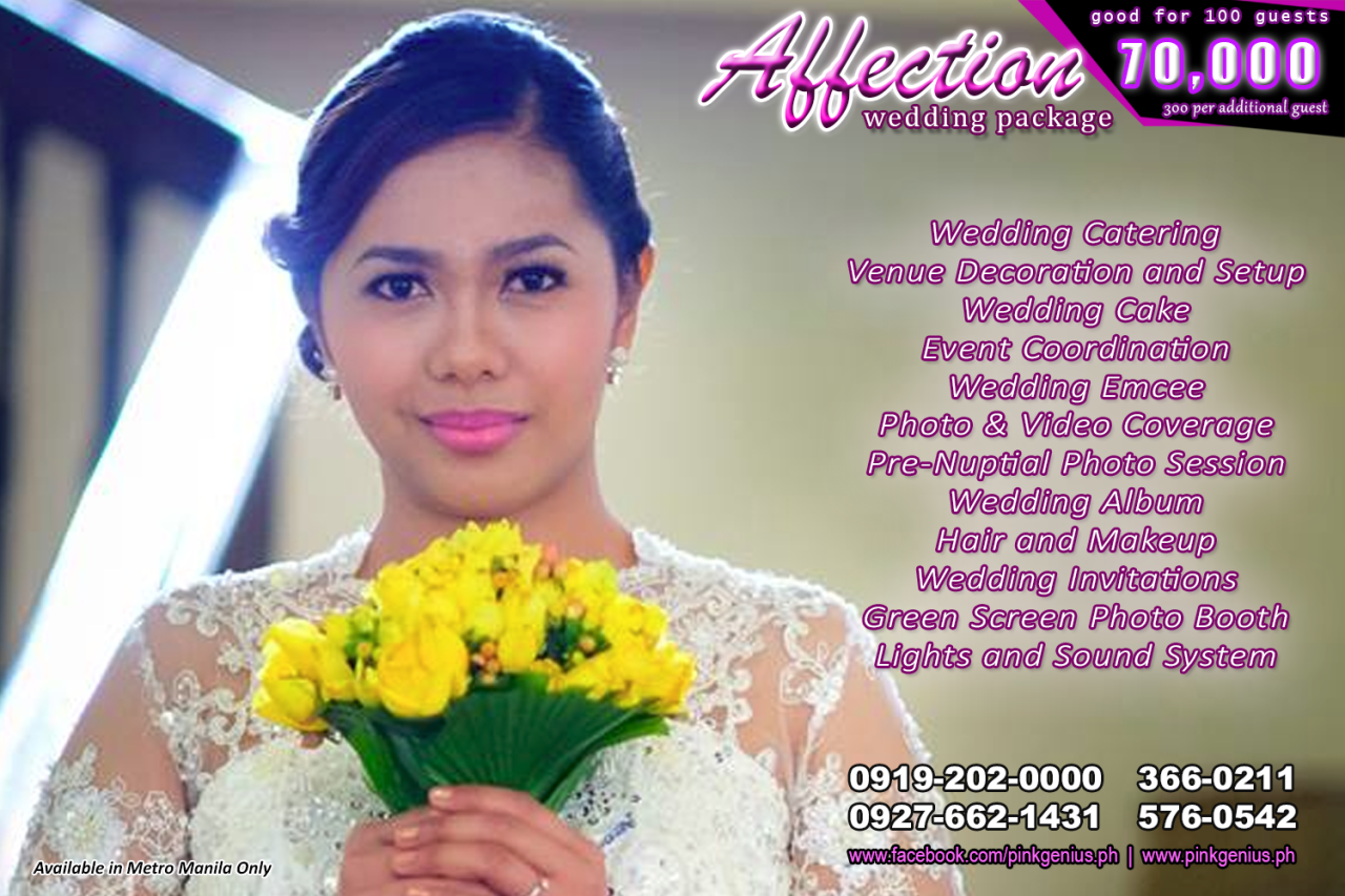 Affordable Wedding Package