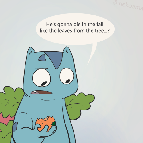 nekoama:Bulbasaur in fall, part 3.Patreon | Instagram